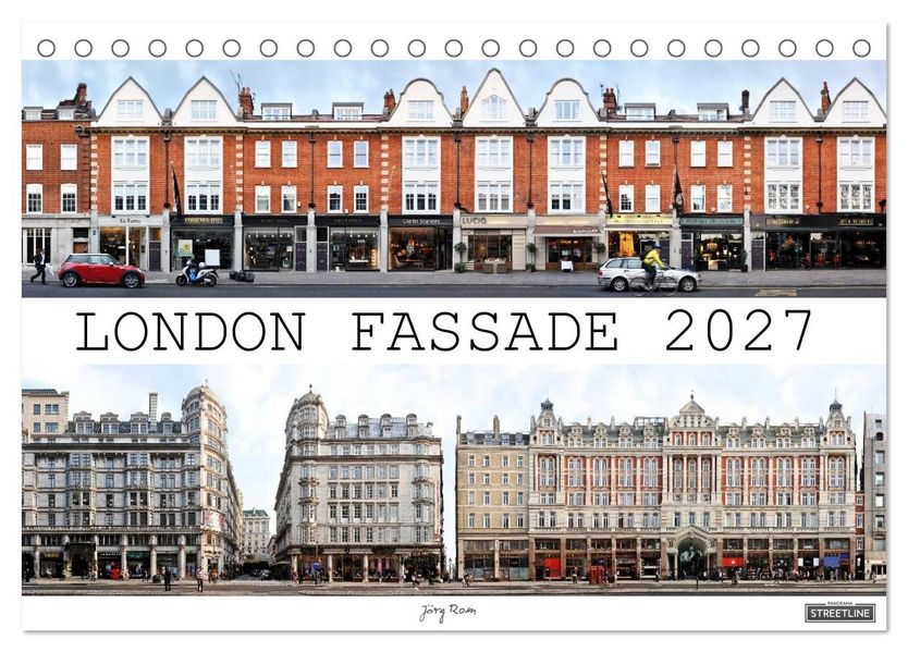 London Fassade 2027 (Tischkalender 2027 DIN A5 quer) CALVENDO Monatskalender