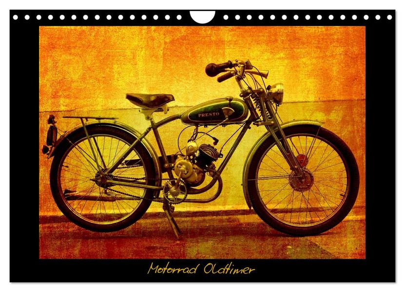Motorrad Oldtimer (Wandkalender 2027 DIN A4 quer) CALVENDO Monatskalender