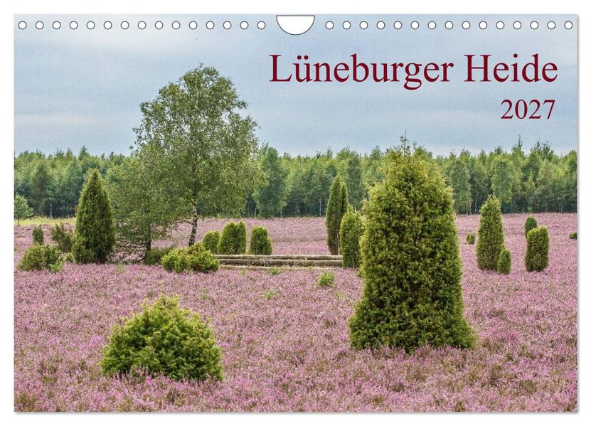 Lüneburger Heide (Wandkalender 2027 DIN A4 quer) CALVENDO Monatskalender