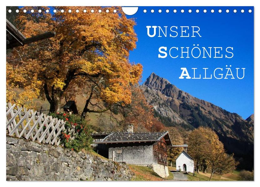 Unser schönes Allgäu (Wandkalender 2027 DIN A4 quer) CALVENDO Monatskalender