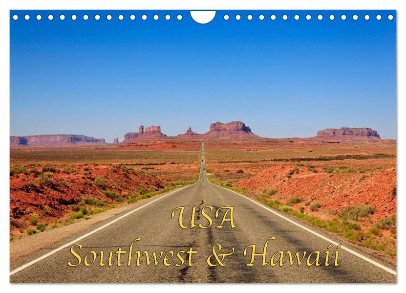 USA Southwest & Hawaii (Wandkalender 2027 DIN A4 quer) CALVENDO Monatskalender