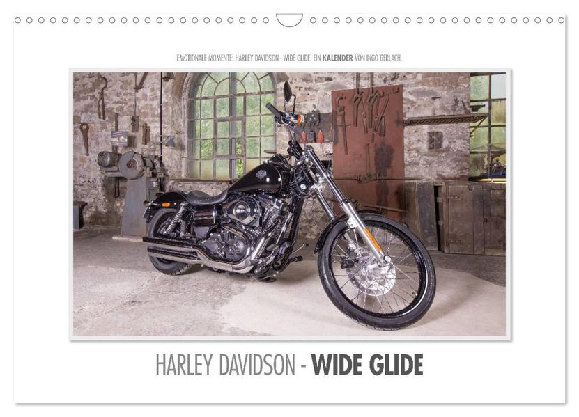 Emotionale Momente: Harley Davidson - Wide Glide (Wandkalender 2027 DIN A3 quer) CALVENDO Monatskalender