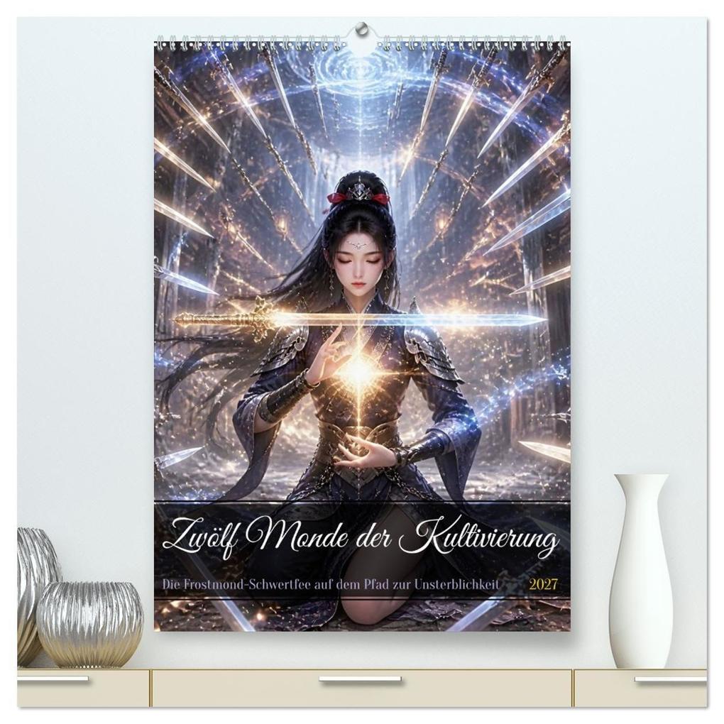 Zwölf Monde der Kultivierung (hochwertiger Premium Wandkalender 2027 DIN A2 hoch) Kunstdruck in Hochglanz