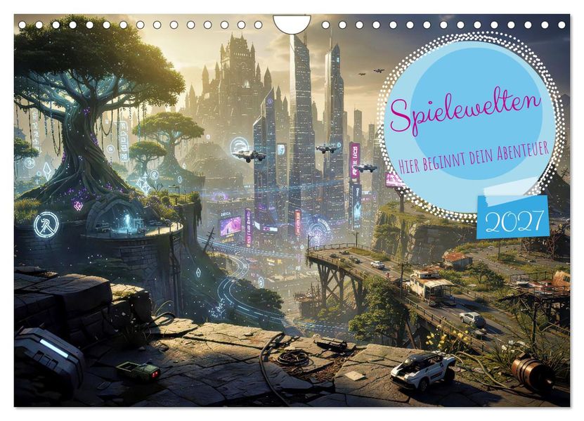 Spielewelten (Wandkalender 2027 DIN A4 quer) CALVENDO Monatskalender