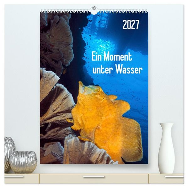 Ein Moment unter Wasser (hochwertiger Premium Wandkalender 2027 DIN A2 hoch) Kunstdruck in Hochglanz