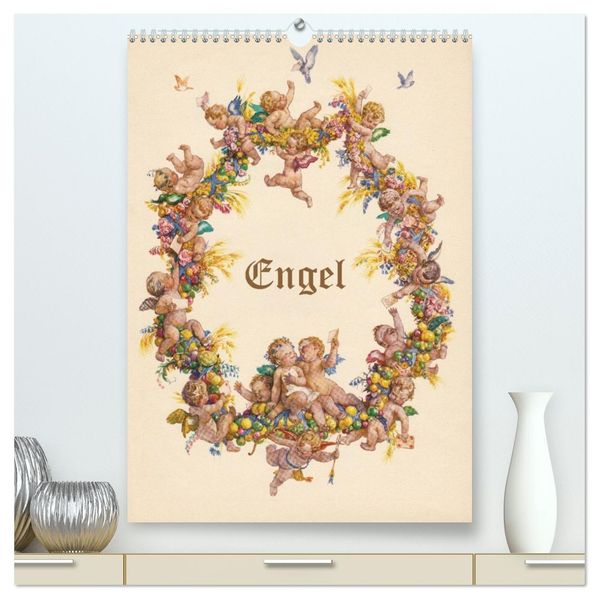 Engel (hochwertiger Premium Wandkalender 2027 DIN A2 hoch) Kunstdruck in Hochglanz
