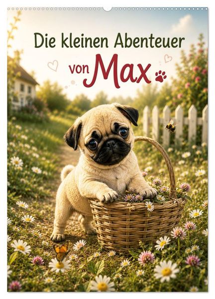 Die kleinen Abenteuer von Max (Wandkalender 2027 DIN A2 hoch) CALVENDO Monatskalender