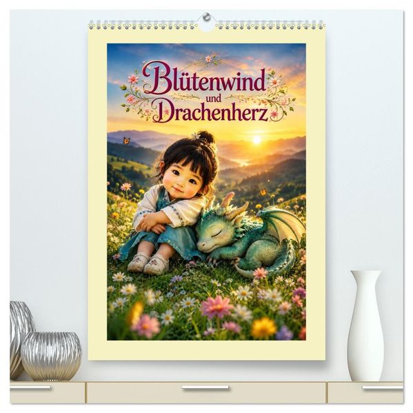 Blütenwind und Drachenherz (hochwertiger Premium Wandkalender 2027 DIN A2 hoch) Kunstdruck in Hochglanz