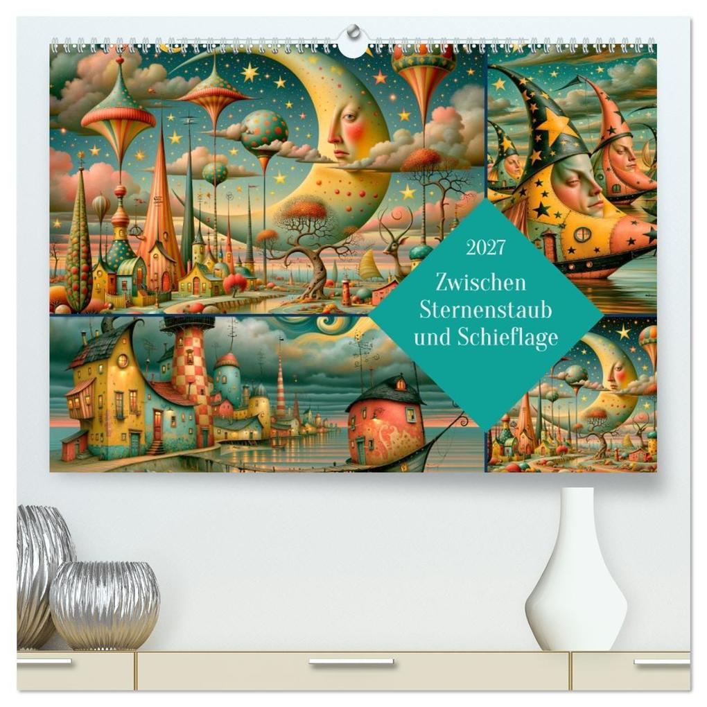 Zwischen Sternenstaub und Schieflage (hochwertiger Premium Wandkalender 2027 DIN A2 quer) Kunstdruck in Hochglanz