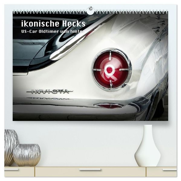 Ikonische Hecks (hochwertiger Premium Wandkalender 2027 DIN A2 quer) Kunstdruck in Hochglanz