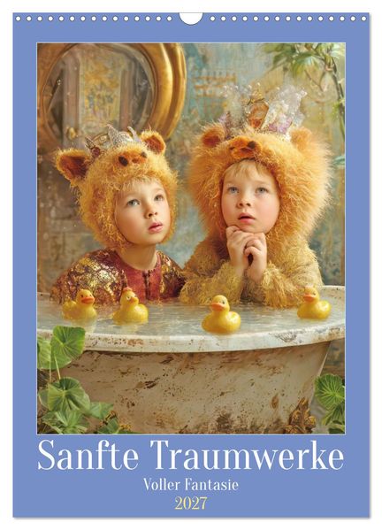 Sanfte Traumwerke - Voller Fantasie (Wandkalender 2027 DIN A3 hoch) CALVENDO Monatskalender