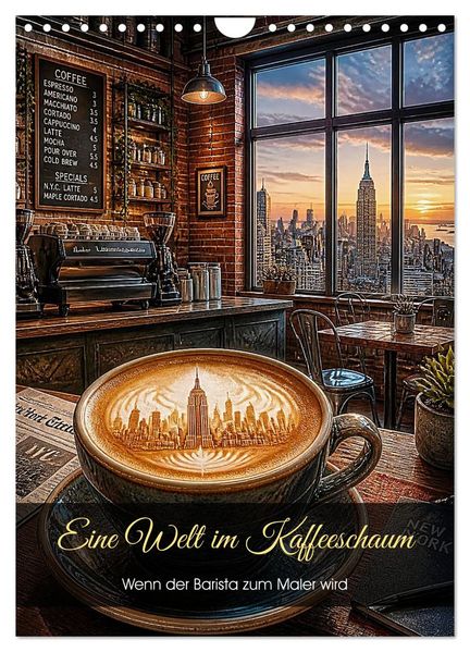Eine Welt im Kaffeeschaum (Wandkalender 2027 DIN A4 hoch) CALVENDO Monatskalender