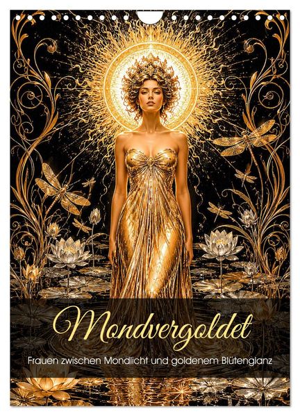 Mondvergoldet (Wandkalender 2027 DIN A4 hoch) CALVENDO Monatskalender