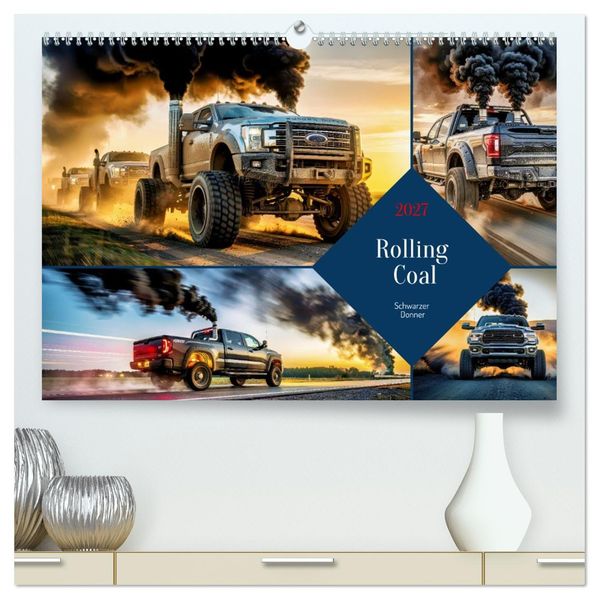 Rolling Coal (hochwertiger Premium Wandkalender 2027 DIN A2 quer) Kunstdruck in Hochglanz
