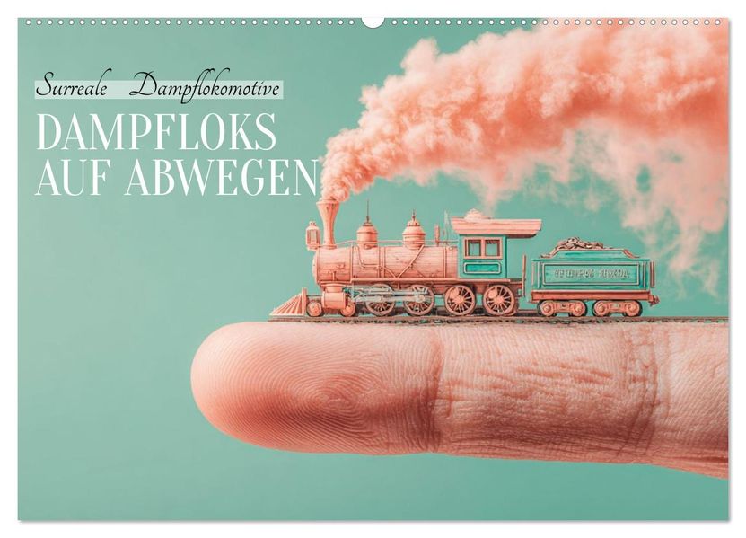 Dampfloks auf Abwegen (Wandkalender 2027 DIN A2 quer) CALVENDO Monatskalender