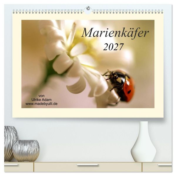 Marienkäfer / 2027 (hochwertiger Premium Wandkalender 2027 DIN A2 quer) Kunstdruck in Hochglanz
