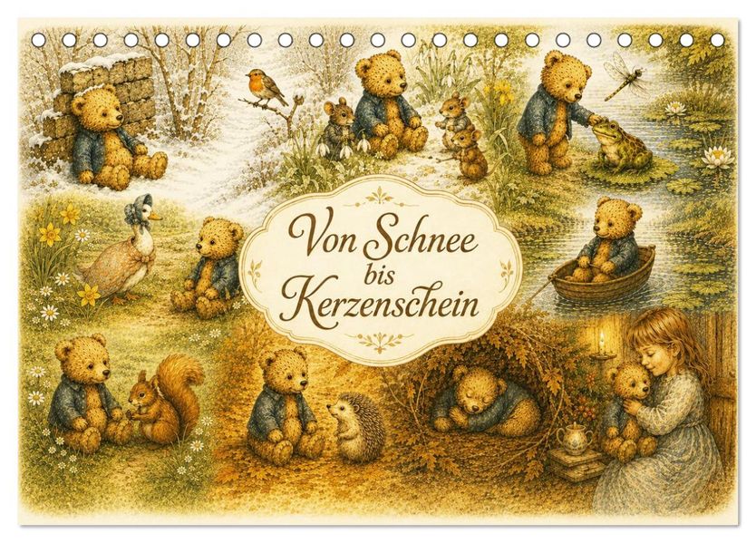 Von Schnee bis Kerzenschein (Tischkalender 2027 DIN A5 quer) CALVENDO Monatskalender