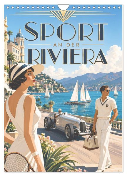Sport an der Riviera (Wandkalender 2027 DIN A4 hoch) CALVENDO Monatskalender