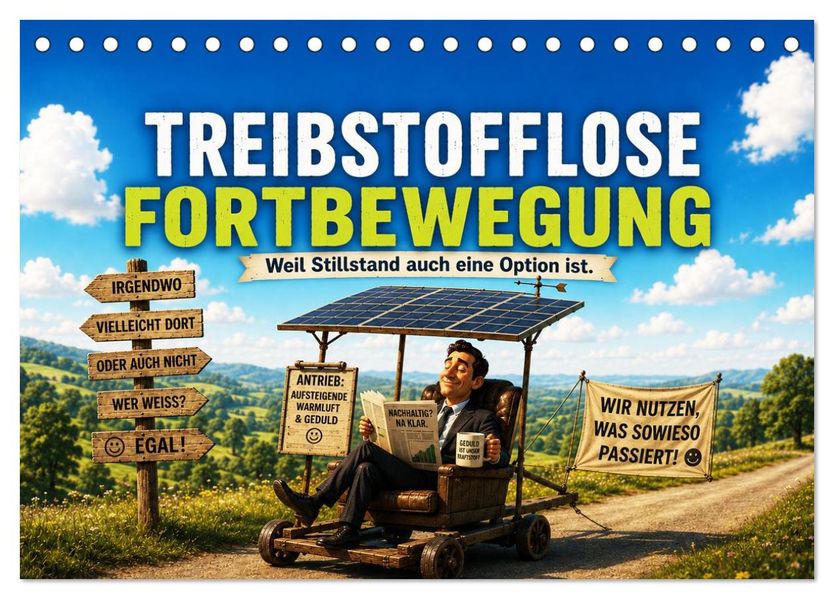 Treibstofflose Fortbewegung (Tischkalender 2027 DIN A5 quer) CALVENDO Monatskalender
