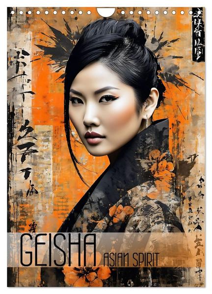 Geisha - Asian Spirit (Wandkalender 2027 DIN A4 hoch) CALVENDO Monatskalender