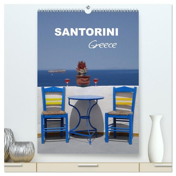 Santorini - Greece (High Quality Premium Wall Calendar 2027 DIN A2 portrait)CALVENDO 12 Month Wall Calendar