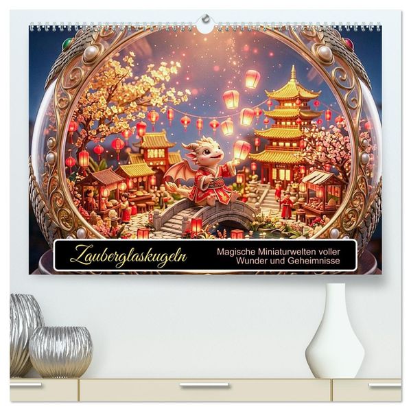 Zauberglaskugeln (hochwertiger Premium Wandkalender 2027 DIN A2 quer) Kunstdruck in Hochglanz