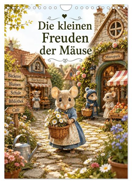 Die kleinen Freuden der Mäuse (Wandkalender 2027 DIN A4 hoch) CALVENDO Monatskalender