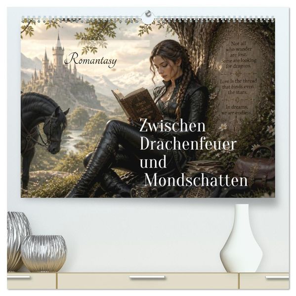 Zwischen Drachenfeuer und Mondschatten (hochwertiger Premium Wandkalender 2027 DIN A2 quer) Kunstdruck in Hochglanz