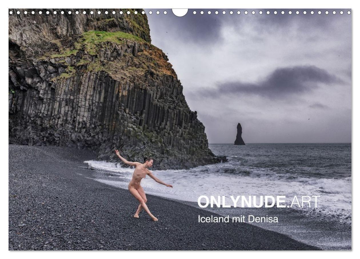 ONLYNUDE.ART - Iceland mit Denisa (Wandkalender 2027 DIN A3 quer) CALVENDO Monatskalender
