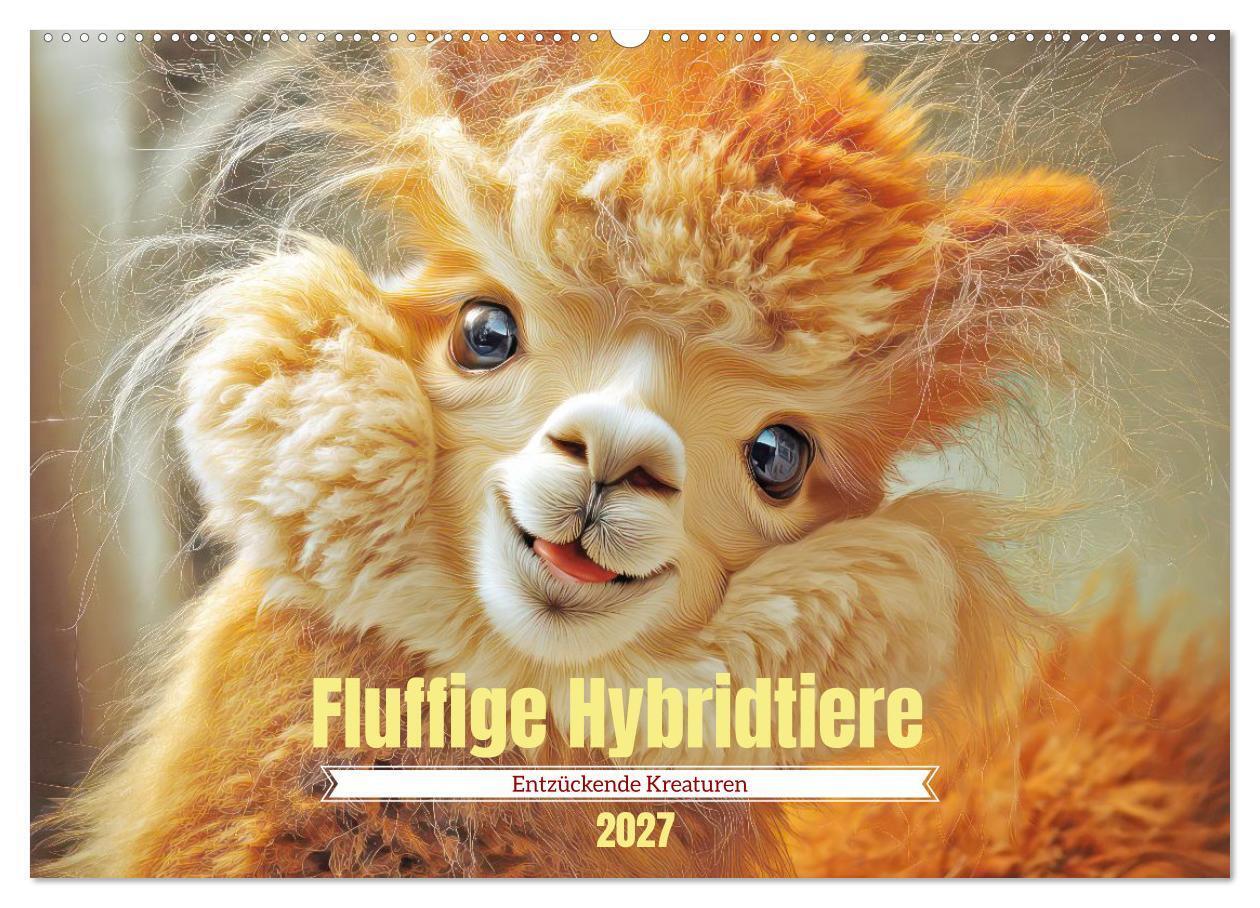 Fluffige Hybridtiere - Entzückende Kreaturen (Wandkalender 2027 DIN A2 quer) CALVENDO Monatskalender