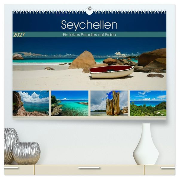 Seychellen - Ein letztes Paradies auf Erden (hochwertiger Premium Wandkalender 2027 DIN A2 quer) Kunstdruck in Hochglanz