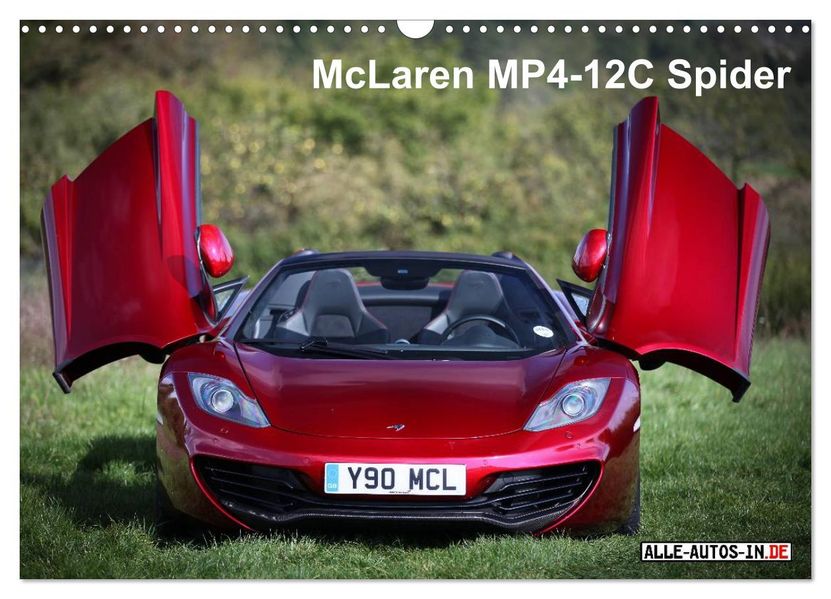 McLaren MP4-12C Spider (Wandkalender 2027 DIN A3 quer) CALVENDO Monatskalender