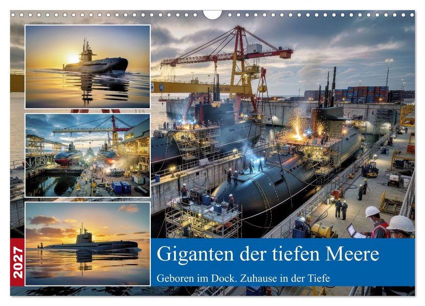 Giganten der tiefen Meere (Wandkalender 2027 DIN A3 quer) CALVENDO Monatskalender