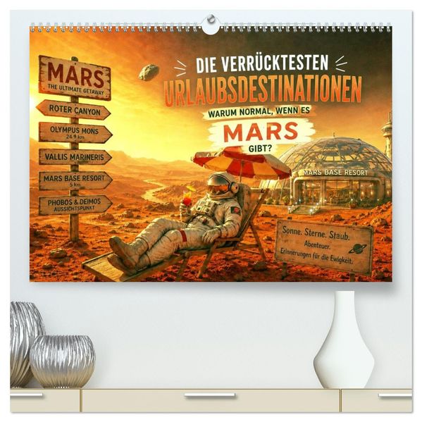 Die verrücktesten Urlaubsdestinationen (hochwertiger Premium Wandkalender 2027 DIN A2 quer) Kunstdruck in Hochglanz