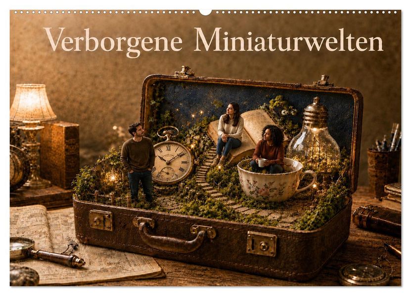 Verborgene Miniaturwelten (Wandkalender 2027 DIN A2 quer) CALVENDO Monatskalender