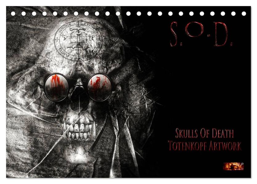 S.O.D. - Skulls Of Death Vol. II - Totenkopf Artworks (Tischkalender 2027 DIN A5 quer) CALVENDO Monatskalender