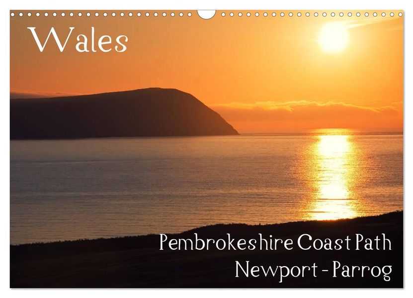 Wales - Pembrokeshire Coast Path (Wandkalender 2027 DIN A3 quer) CALVENDO Monatskalender