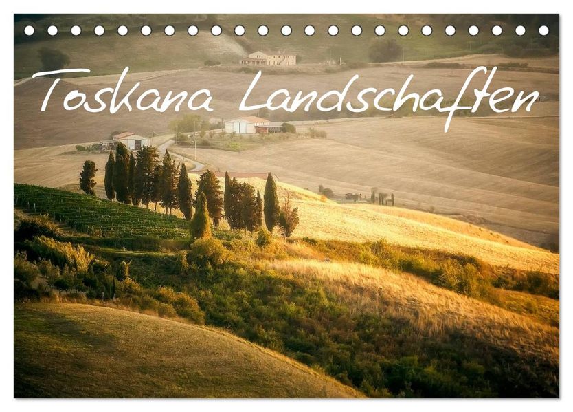 Toskana Landschaften (Tischkalender 2027 DIN A5 quer) CALVENDO Monatskalender