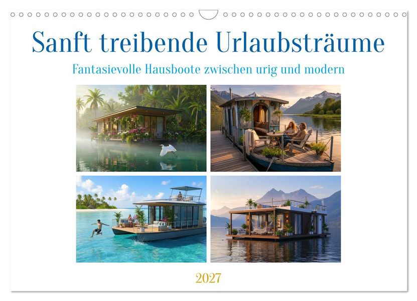 Sanft treibende Urlaubsträume (Wandkalender 2027 DIN A3 quer) CALVENDO Monatskalender