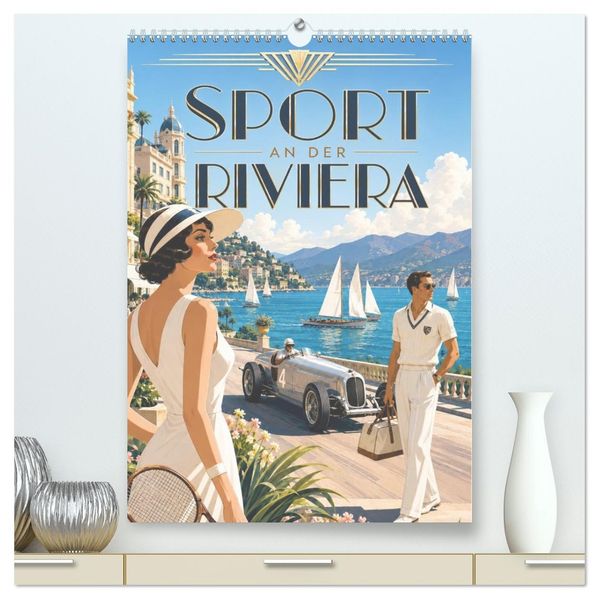 Sport an der Riviera (hochwertiger Premium Wandkalender 2027 DIN A2 hoch) Kunstdruck in Hochglanz