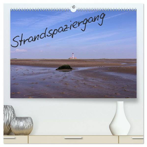 Strandspaziergang / Geburtstagskalender (hochwertiger Premium Wandkalender 2027 DIN A2 quer) Kunstdruck in Hochglanz