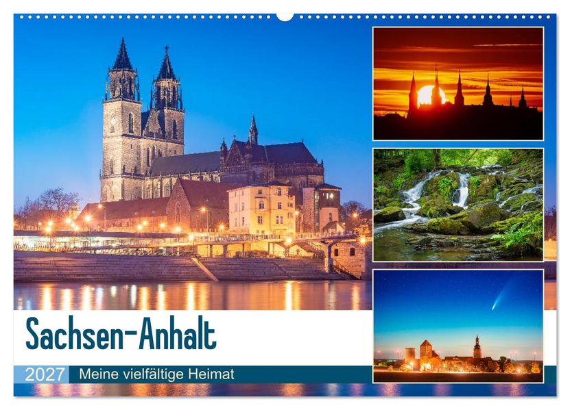 Sachsen-Anhalt - Meine vielfältige Heimat (Wandkalender 2027 DIN A2 quer) CALVENDO Monatskalender