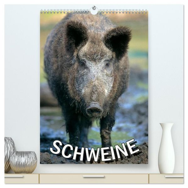 Schweine 2027 (hochwertiger Premium Wandkalender 2027 DIN A2 hoch) Kunstdruck in Hochglanz