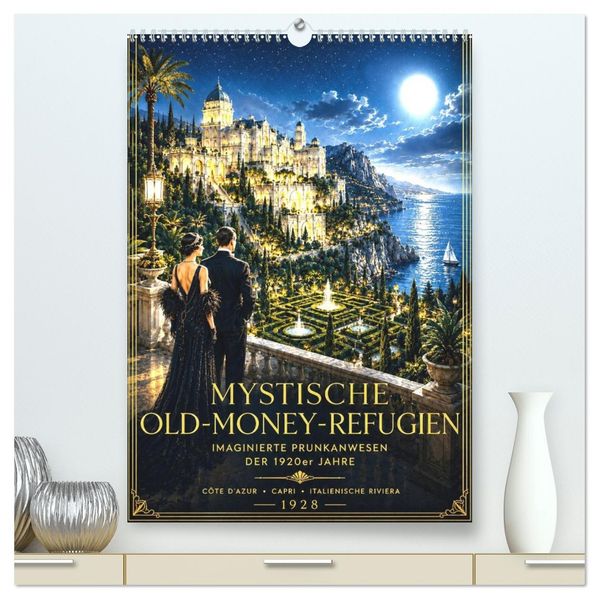 Mystische Old-Money-Zufluchtsorte (hochwertiger Premium Wandkalender 2027 DIN A2 hoch) Kunstdruck in Hochglanz