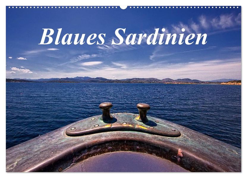 Blaues Sardinien (Wandkalender 2027 DIN A2 quer) CALVENDO Monatskalender