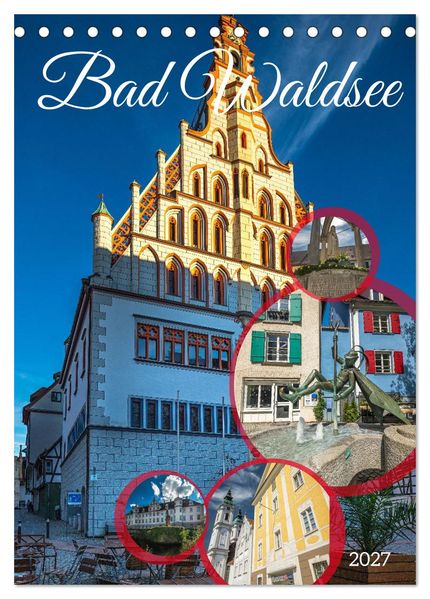 Bad Waldsee (Tischkalender 2027 DIN A5 hoch) CALVENDO Monatskalender