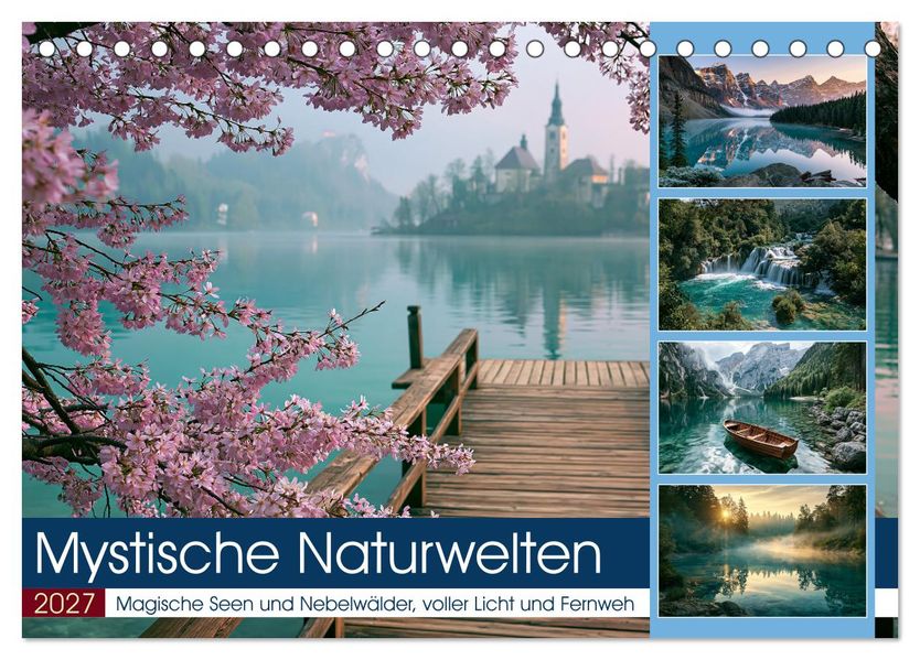 Mystische Naturwelten (Tischkalender 2027 DIN A5 quer) CALVENDO Monatskalender