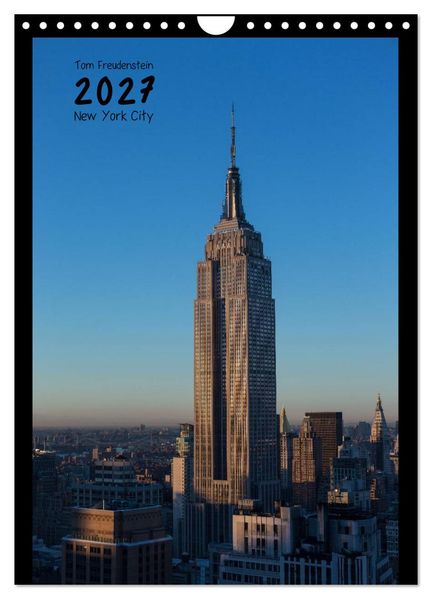 Vertical New York (Wandkalender 2027 DIN A4 hoch) CALVENDO Monatskalender