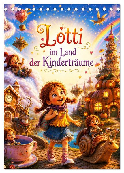 Lotti im Land der Kinderträume (Tischkalender 2027 DIN A5 hoch) CALVENDO Monatskalender