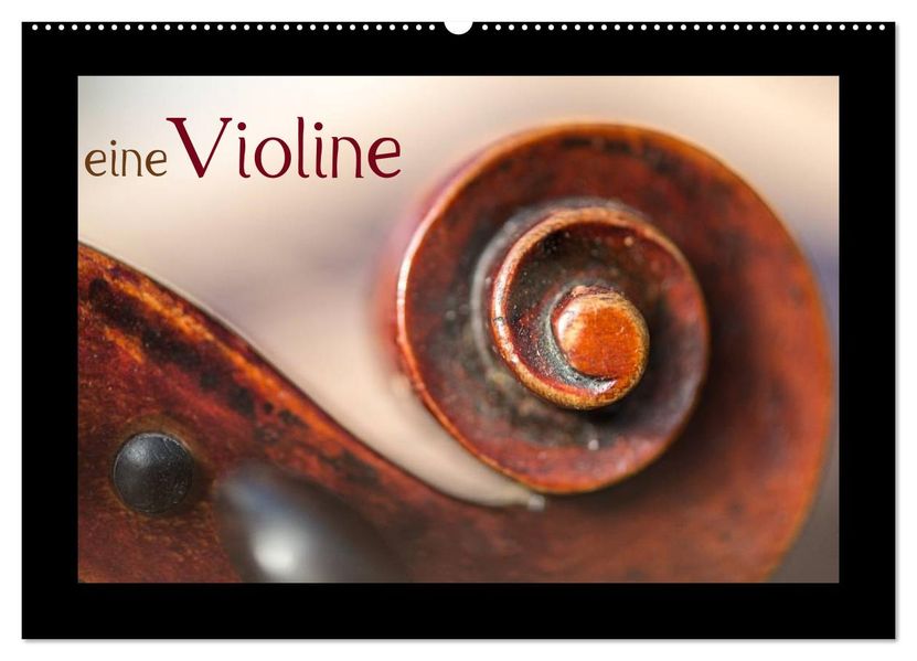 eine Violine (Wandkalender 2027 DIN A2 quer) CALVENDO Monatskalender